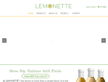 Tablet Screenshot of lemonettedressings.com